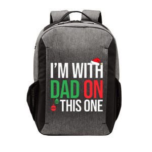 Family Christmas Pajamas Matching I'm With Dad On This One  Vector Backpack