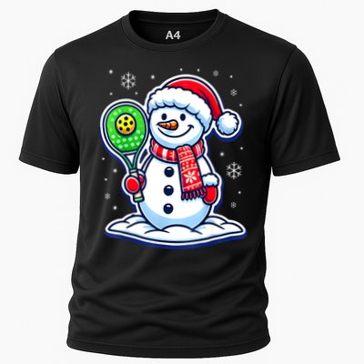 Funny Christmas Pickleball Snowman Pickleball Player Xmas Gift Performance Shirt