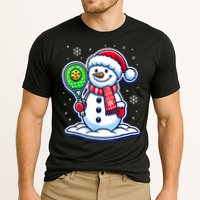 Funny Christmas Pickleball Snowman Pickleball Player Xmas Gift Cooling Performance Crew T-Shirt