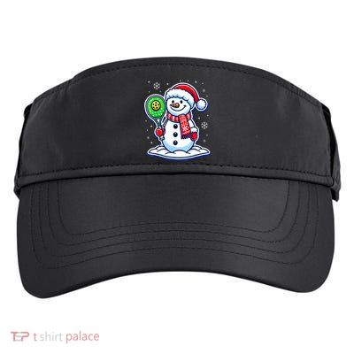 Funny Christmas Pickleball Snowman Pickleball Player Xmas Gift Adult Drive Performance Visor