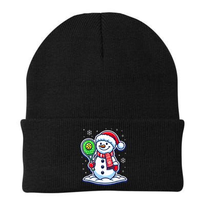 Funny Christmas Pickleball Snowman Pickleball Player Xmas Gift Beanie