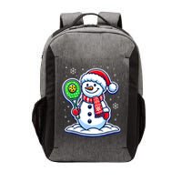 Funny Christmas Pickleball Snowman Pickleball Player Xmas Gift Vector Backpack