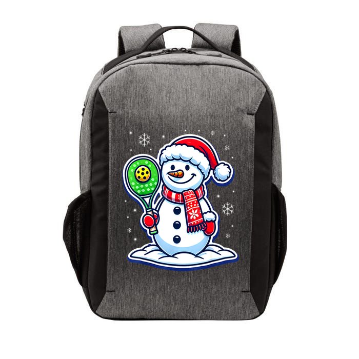 Funny Christmas Pickleball Snowman Pickleball Player Xmas Gift Vector Backpack