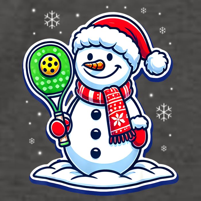 Funny Christmas Pickleball Snowman Pickleball Player Xmas Gift Vector Backpack
