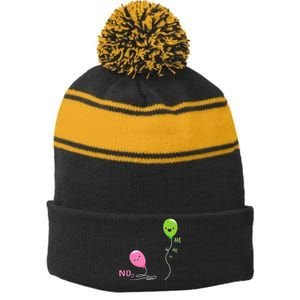 Funny Chemistry Proud Chemist Experiement Laboratory Stripe Pom Pom Beanie