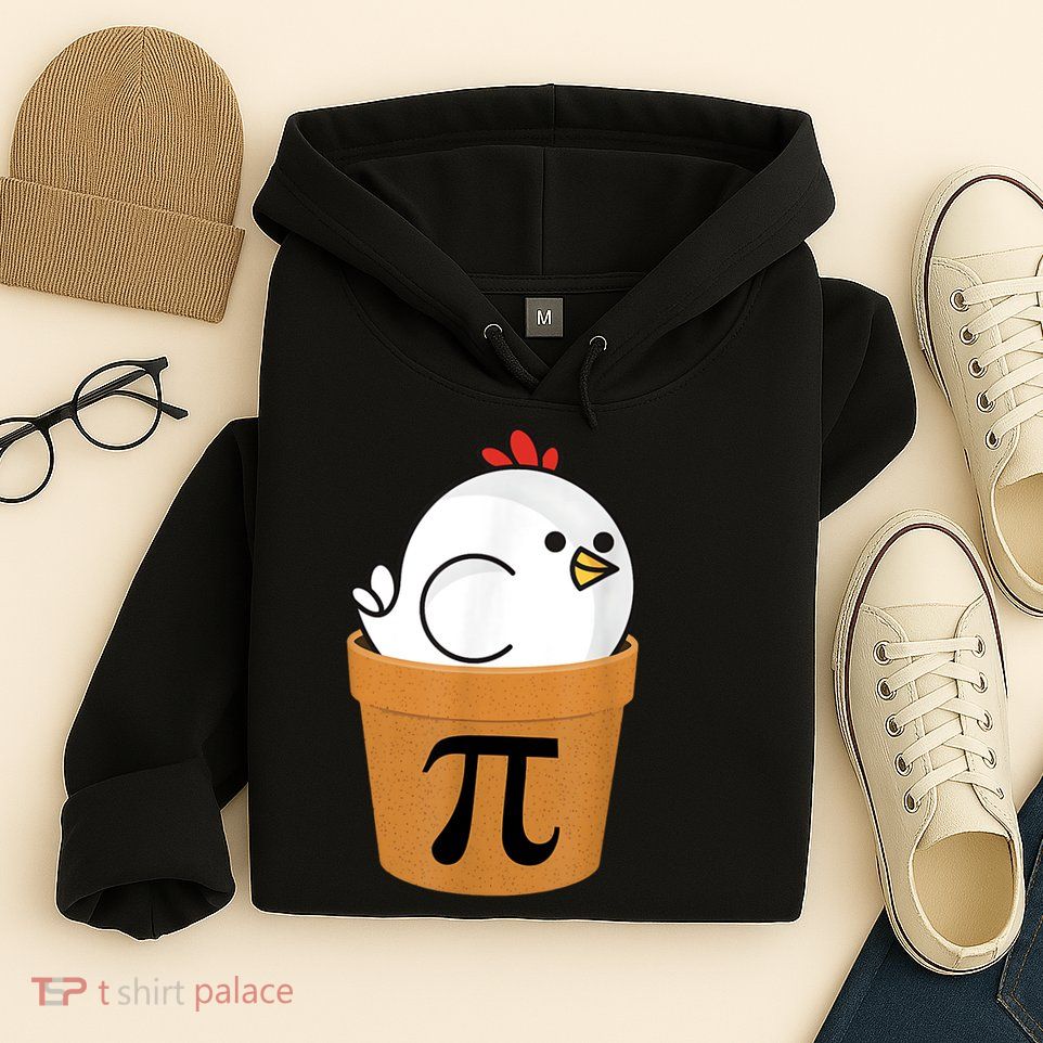 Funny Chicken Pot Pi Shirt Day Pie Math Lover Geek Gift 3.14 Hoodie