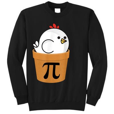 Funny Chicken Pot Pi Shirt Day Pie Math Lover Geek Gift 3.14 Sweatshirt