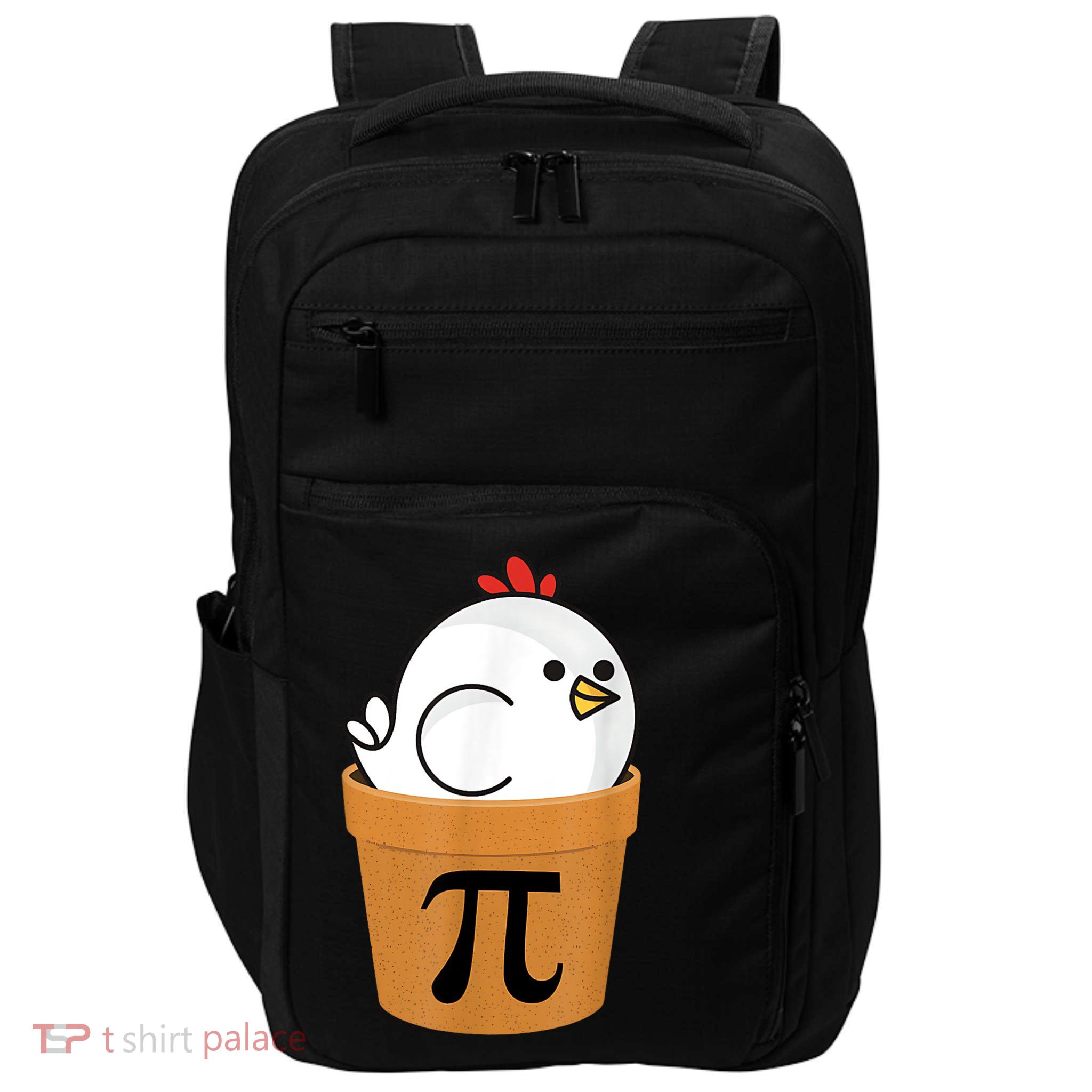 Funny Chicken Pot Pi Shirt Day Pie Math Lover Geek Gift 3.14 Impact Tech Backpack