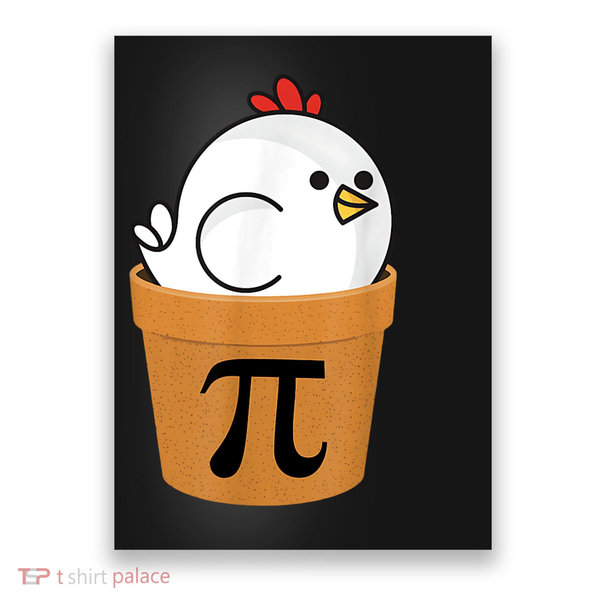 Funny Chicken Pot Pi Shirt Day Pie Math Lover Geek Gift 3.14 Poster