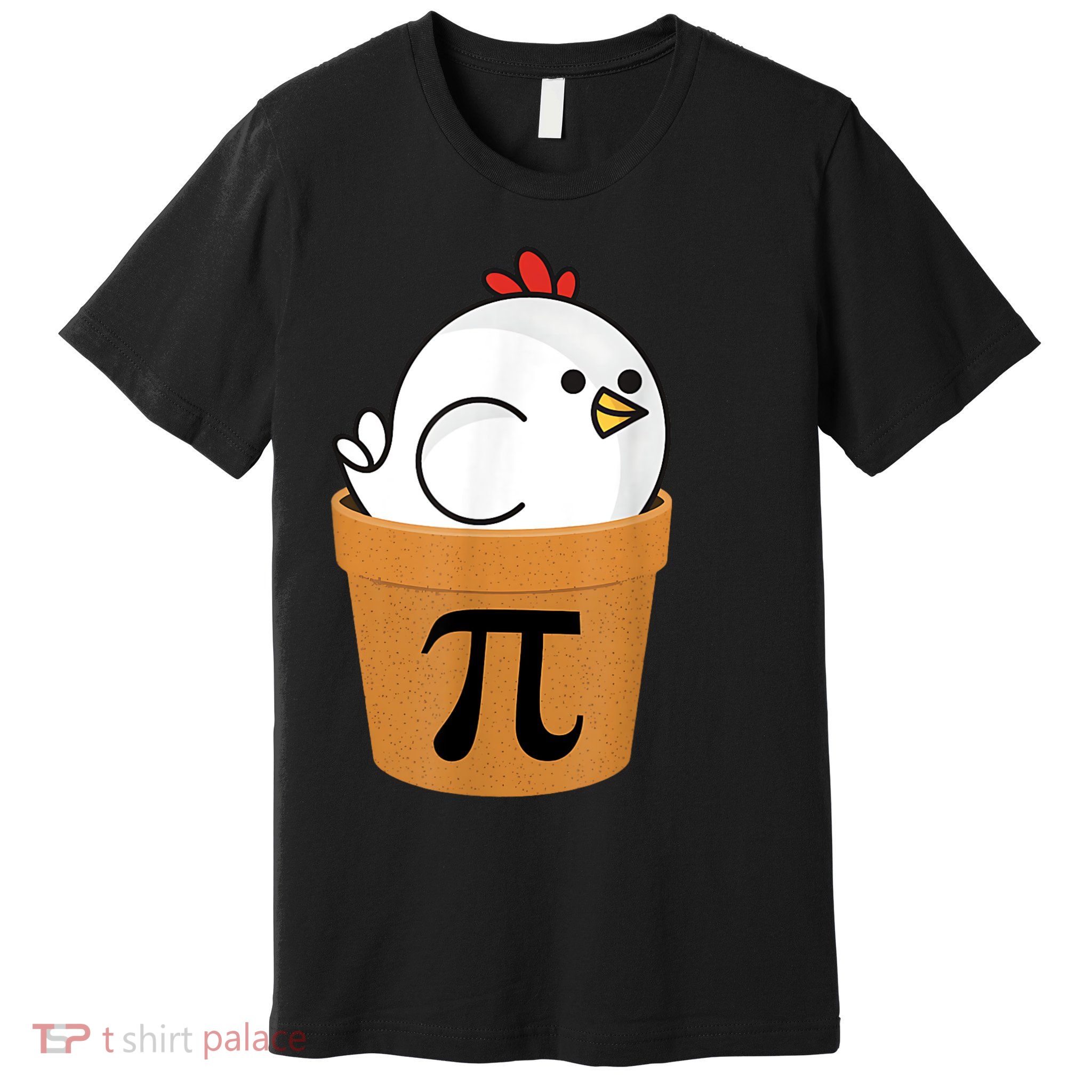 Funny Chicken Pot Pi Shirt Day Pie Math Lover Geek Gift 3.14 Premium T-Shirt