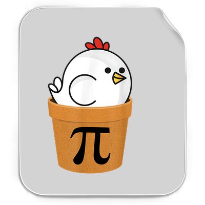 Funny Chicken Pot Pi Shirt Day Pie Math Lover Geek Gift 3.14 Permanent Decal Sticker