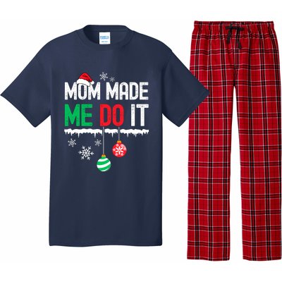 Family Christmas Pajamas Matching Mom Made Me Do It Pajama Set