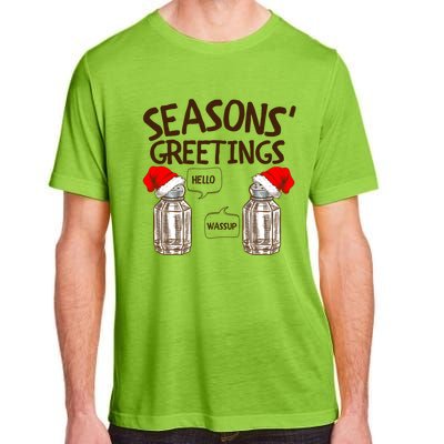 Funny Christmas Pun Gift Seasons Greetings Gift Adult ChromaSoft Performance T-Shirt