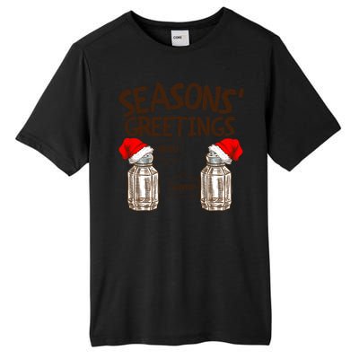 Funny Christmas Pun Gift Seasons Greetings Gift Tall Fusion ChromaSoft Performance T-Shirt