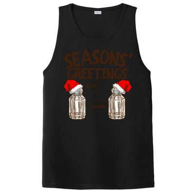 Funny Christmas Pun Gift Seasons Greetings Gift PosiCharge Competitor Tank