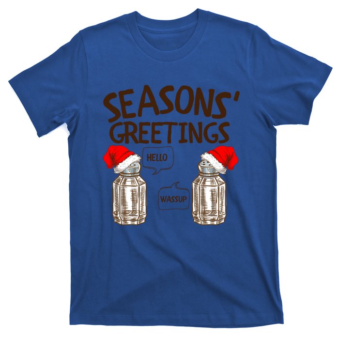 Funny Christmas Pun Gift Seasons Greetings Gift T-Shirt