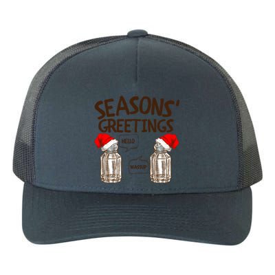 Funny Christmas Pun Gift Seasons Greetings Gift Yupoong Adult 5-Panel Trucker Hat