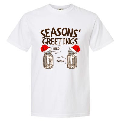 Funny Christmas Pun Gift Seasons Greetings Gift Garment-Dyed Heavyweight T-Shirt