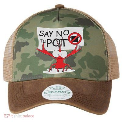 Funny Crawfish Pun Say No To Pot, Lobster Festival Legacy Tie Dye Trucker Hat