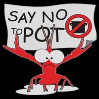 Funny Crawfish Pun Say No To Pot, Lobster Festival Doggie Tank
