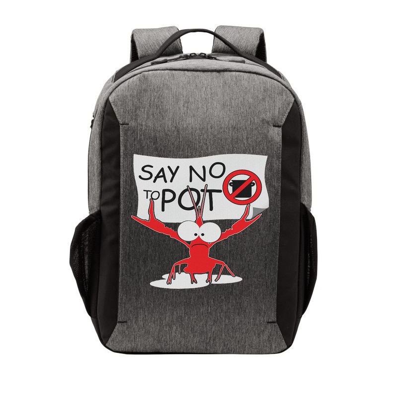Funny Crawfish Pun Say No To Pot, Lobster Festival Vector Backpack