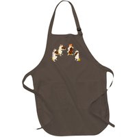 Fun Cats Playing Violin Cello Gift Music Cat Lover Full-Length Apron With Pockets