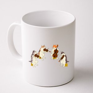 Fun Cats Playing Violin Cello Gift Music Cat Lover Coffee Mug