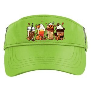 Fall Coffee Pumpkin Coffee Latte Halloween Adult Drive Performance Visor