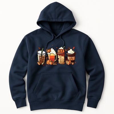 Fall Coffee Pumpkin Coffee Latte Halloween Hoodie