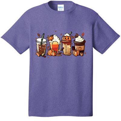 Fall Coffee Pumpkin Coffee Latte Halloween T-Shirt