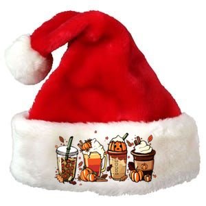 Fall Coffee Pumpkin Coffee Latte Halloween Premium Christmas Santa Hat