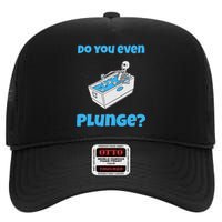 Funny Cold Plunging Ice Bath Do You Even Cold Plunge High Crown Mesh Back Trucker Hat