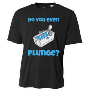 Funny Cold Plunging Ice Bath Do You Even Cold Plunge Cooling Performance Crew T-Shirt