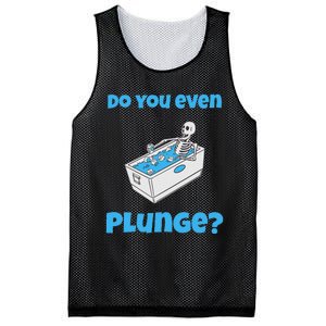 Funny Cold Plunging Ice Bath Do You Even Cold Plunge Mesh Reversible Basketball Jersey Tank