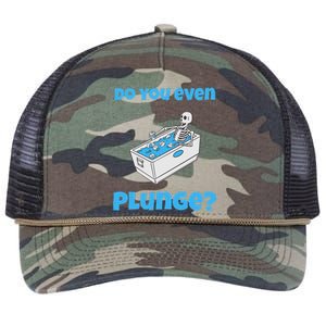 Funny Cold Plunging Ice Bath Do You Even Cold Plunge Retro Rope Trucker Hat Cap