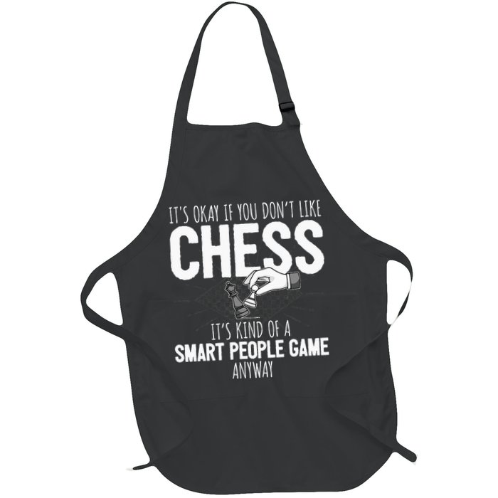 Funny Chess Player Chess Pieces I Smart People Game Apron