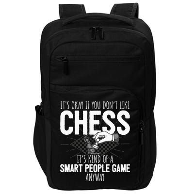 Funny Chess Player Chess Pieces I Smart People Game Impact Tech Backpack