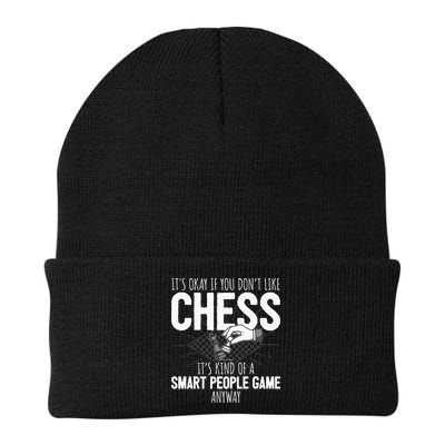 Funny Chess Player Chess Pieces I Smart People Game Beanie