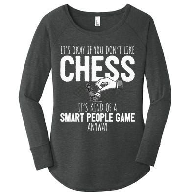 Funny Chess Player Chess Pieces I Smart People Game Women's Perfect Tri Tunic Long Sleeve Shirt