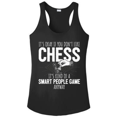 Funny Chess Player Chess Pieces I Smart People Game Ladies PosiCharge Competitor Racerback Tank
