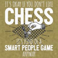 Funny Chess Player Chess Pieces I Smart People Game Garment-Dyed Women's Muscle Tee