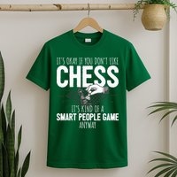 Funny Chess Player Chess Pieces I Smart People Game T-Shirt