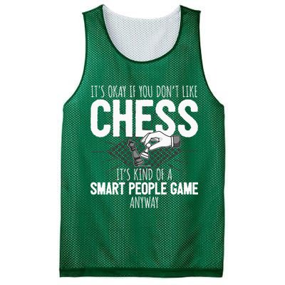 Funny Chess Player Chess Pieces I Smart People Game Mesh Reversible Basketball Jersey Tank