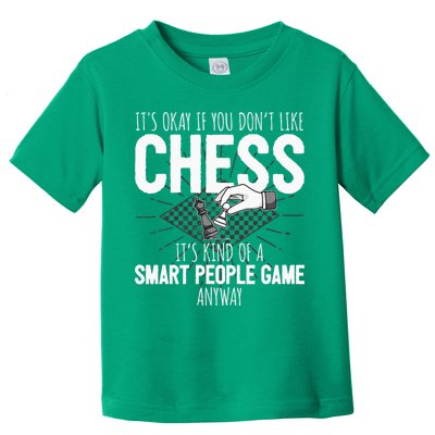 Funny Chess Player Chess Pieces I Smart People Game Toddler T-Shirt