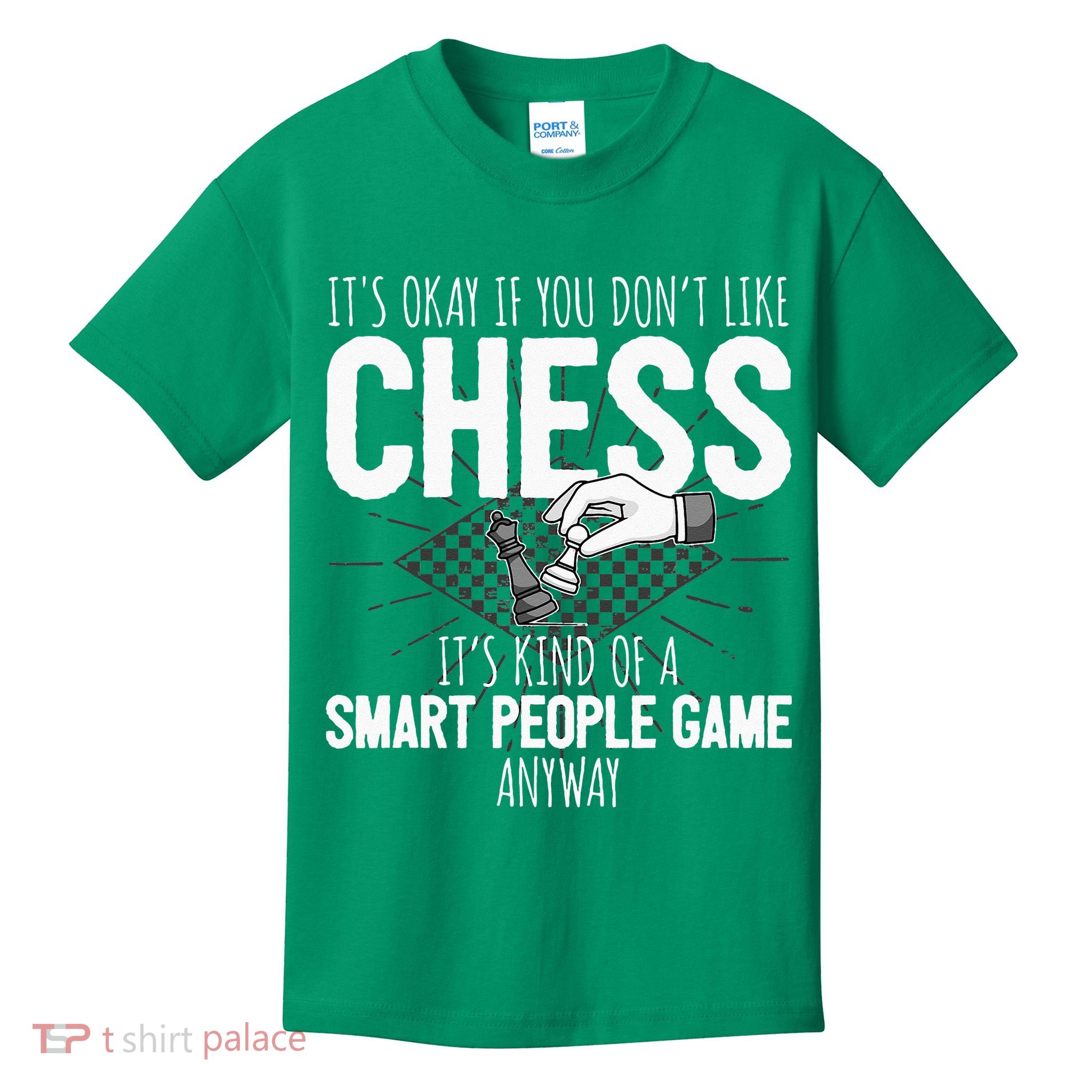 Funny Chess Player Chess Pieces I Smart People Game Kids T-Shirt