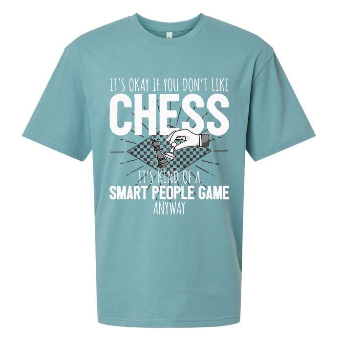 Funny Chess Player Chess Pieces I Smart People Game Sueded Cloud Jersey T-Shirt