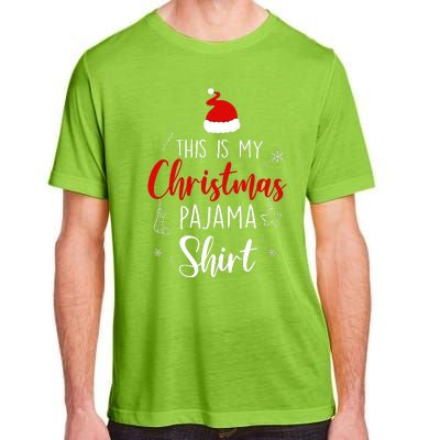 Funny Christmas Pj Pajama Pjs For Family Adult ChromaSoft Performance T-Shirt