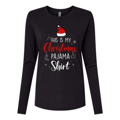 Funny Christmas Pj Pajama Pjs For Family Womens Cotton Relaxed Long Sleeve T-Shirt