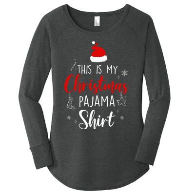 Funny Christmas Pj Pajama Pjs For Family Women's Perfect Tri Tunic Long Sleeve Shirt