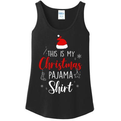 Funny Christmas Pj Pajama Pjs For Family Ladies Essential Tank